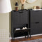 SoBuy FSR177-SCH - Schoenenkast - Ruimtebesparend - Zwart 50x19x90 cm