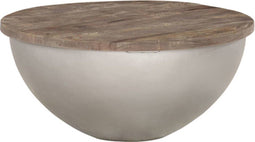 vidaXL - Salontafelset - komvormig - Ø60 - cm - massief - mangohout
