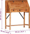 vidaXL - Schrijftafel - 90x40x107cm - massief - acaciahout