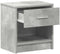 vidaXL - Nachtkastjes - 2 - st - met - lade - 39x28x41 - cm - betongrijs