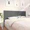 vidaXL - Hoofdbord - 205,5x4x100 - cm - massief - grenenhout - grijs