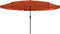 vidaXL - Tuinparasol - met - LED-verlichting - ø395x245 - cm - Terracotta
