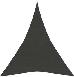 vidaXL - Zonnezeil - 160 - g/m² - 3x4x4 - m - HDPE - antracietkleurig