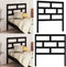 vidaXL - Hoofdbord - 96x4x100 cm - massief grenenhout - zwart