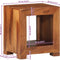 vidaXL - Bijzettafel - 37x29x40 - cm - massief - acaciahout