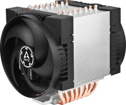 Arctic Freezer 4U-M - Koeler voor processor 200 - 2300 omw/min. - 40 dB(A) - voor Intel LGA 4189, 4677 - AMD SP6, SP3, sTR5, TR4, sTRX4, SWRX8 - 4-pins PMW - 2x 120mm PMW fans - zwart, wit