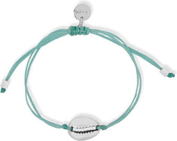 Scmyk BG-266 - Koordarmband - Verstelbaar met macrame sluiting - Turquoise