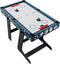 Juskys Multi-Speeltafel 5 in 1 - Biljart Tafelvoetbal Hockey Tafeltennis Basketbal - Benzine