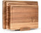 Deleca 3x Snijplankenset Culina - Acaciahout - 3 formaten met houder (3 stuks)