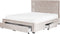LIEVIN - Bed met opbergruimte - Beige - 160 x 200 cm - Fluweel