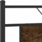 vidaXL - Bedframe - zonder - matras - 183x203 - cm - spaanplaat - gerookt - eiken