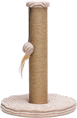 Designed by Lotte Ribbed - Krabpaal - Luxe ribbed stof - Roze - 35x35x50 cm