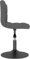 vidaXL - Barkruk - draaibaar - fluweel - donkergrijs