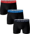 Björn Borg Contrast Solids - Heren Boxers 3-Pack - Zwart - Maat XXL (3-pack)