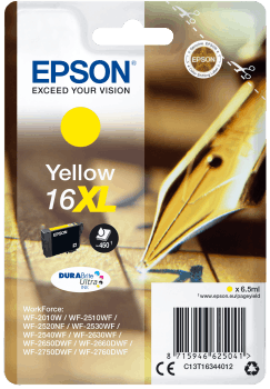 Epson Workforce 16XL - Inktcartridge - 450 pagina's - Geel