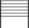vidaXL - Hoofdbord - staal - zwart - 100 cm