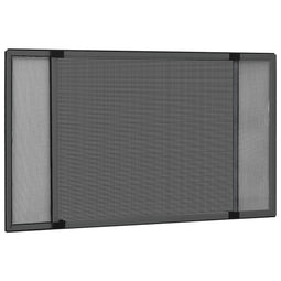 Raamhor uitschuifbaar (75-143)x50 cm antracietkleurig