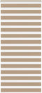 vidaXL - Zebra - Blind - 95x230 - cm - stofbreedte - 90,9 - cm - polyester - zandbruin