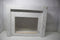 Livn Bregenz - Schouwombouw - Marmer look - Wit - 80 x 100 x 30 cm (hxbxd) - Te combineren met inbouwhaard