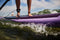 ION SUP leash enkel blauw 8''