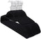 Hoppa! - Zwarte Plastic Kledinghangers - Antislip oppervlak - Ruimtebesparend ontwerp - (20 stuks)