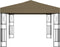 vidaXL - Prieel - 3x3 - m - stof - crème