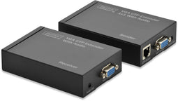 Digitus DS-53400 - VGA Extender - Verlenging tot 300 m via UTP - Zwart
