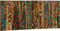 vidaXL - Hoofdbord - 120 - cm - massief - gerecycled - hout - meerkleurig