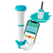 Iopool EcO Start+Connect - Pool Water Tester with app - Temperature, Chlorine, Bromine and pH Meter