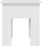 vidaXL - Salontafel - 40x40x42 - cm - bewerkt - hout - wit