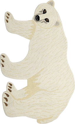 IOREK - Kindervloerkleed - Wit - 100 x 160 cm - Wol