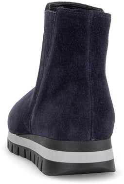 Gabor Dames Instappers - sneaker laarsje op flexzool H-leest - blauw