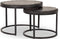 Salontafel set 60-45 cm - zwarte salontafel - salontafels - salontafel