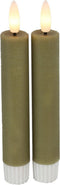 Countryfield Led dinerkaarsen - 15 cm - afstandsbediening - beige (2 stuks)