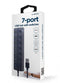 Gembird UHB-U3P1U2P6P-01 - USB Hub - 7-poorts met 1x USB 3.1 (5 Gbit/s) en 6x USB 2.0 - Zwart