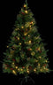 vidaXL - Kerstboom - met - LED - en - dennenappels - 120 - cm - PVC - en - PE - groen
