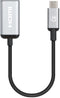 Manhattan 153706 - USB-C naar HDMI Adapter - 4K 60Hz - Zilver Zwart