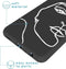 iMoshion Hoesje Geschikt voor Samsung Galaxy A52 (4G) / A52s / A52 (5G) Hoesje Siliconen - iMoshion Design hoesje - Wit / Zwart / Line Art Woman White
