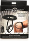 XR Brands P-Spot Plugger - Siliconen Prostaatplug met Harnas en Afstandsbediening black