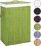 vidaXL - Wasmand - met - 1 - vak - bamboe - groen