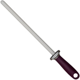 IOXIO Keramisch Aanzetstaal - Korrel 1300 - 26 cm - Ergonomisch Paars Heft