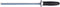 IOXIO Keramisch Aanzetstaal - Ovaal - Dubbele Korrel 360/1000 - 26 cm - Ergonomisch Zwart Heft