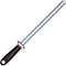 IOXIO Keramisch Aanzetstaal - Ovaal - Dubbele Korrel 360/1000 - 26 cm - Ergonomisch Zwart Heft
