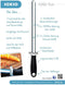 IOXIO Keramisch Aanzetstaal - Ovaal - Dubbele Korrel 360/1000 - 26 cm - Ergonomisch Zwart Heft