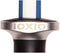 IOXIO Keramisch Aanzetstaal - Ovaal - Dubbele Korrel 360/1000 - 26 cm - Ergonomisch Zwart Heft