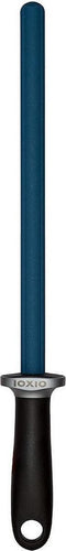 IOXIO Keramisch Aanzetstaal - Ovaal - Korrel 360 - 26 cm - Ergonomisch Zwart Heft