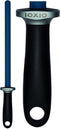 IOXIO Keramisch Aanzetstaal - Ovaal - Korrel 360 - 26 cm - Ergonomisch Zwart Heft