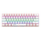 HXSJ V900 - Mechanisch Gaming Toetsenbord - RGB - Blue Switch - 61 Toetsen - QWERTY - Wit