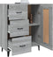 vidaXL - Dressoir - 69,5x34x90 - cm - bewerkt - hout - grijs - sonoma - eikenkleurig