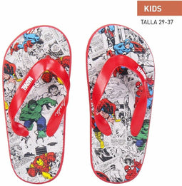 Slippers voor Kinderen Marvel Rood Grijs